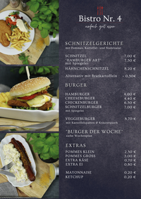 Schnitzel, Burger, Extras